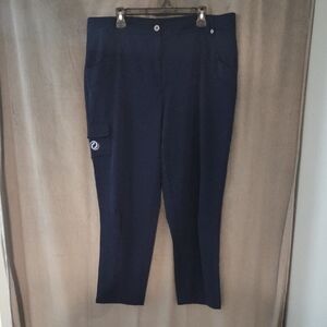 Women's Active Zone Size 18 Navy Cargo Track Joggers with Side Pocket